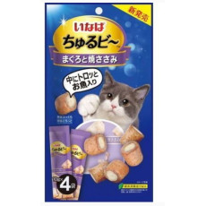Inaba CIAO Cat Treats Tuna + Chicken 流心粒粒吞拿魚 &燒雞肉(10gX4) 